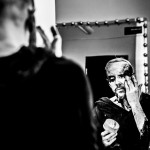Behemoth, make up, backstage, Nergal. Foto Therés Stephansdotter Björk