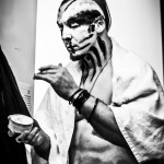 Behemoth, make up, backstage, Nergal. Foto Therés Stephansdotter Björk